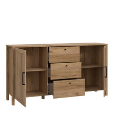 Load image into Gallery viewer, Malte Brun Chest of Drawers in Waterford Oak Furniture To Go 801mtbk2311-d84 5904767829513 Step into a world of refined beauty and exquisite charm with the noble Waterford Oak decor, an exceptional masterpiece that flawlessly imitates the allure of natural wood. Designed to infuse your interior with warmth and sophistication, this extraordinary creation is set to elevate your living space to new heights of opulence. Dimensions: 915mm x 1712mm x 415mm (Height x Width x Depth) 
 Modern Country Style 
 Rich, w