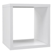 Load image into Gallery viewer, Mauro Singular Storage Unit in Matt White Furniture To Go 801mxxr011-120 5904767893767 Mauro units – the epitome of stylish, simple cube storage shelving with endless possibilities. These units will effortlessly transform your living area into a haven of organisation and sophistication. With a range of sizes and colours to choose from, customising your Mauro storage unit to suit your unique style is a breeze. Dimensions: 397mm x 395mm x 329mm (Height x Width x Depth) 
 Modern cube style storage unit 
 Singl