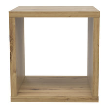 Load image into Gallery viewer, Mauro Singular Storage Unit in Artisan Oak Furniture To Go 801mxxr011-d78 5904767894283 Mauro units – the epitome of stylish, simple cube storage shelving with endless possibilities. These units will effortlessly transform your living area into a haven of organisation and sophistication. With a range of sizes and colours to choose from, customising your Mauro storage unit to suit your unique style is a breeze. Dimensions: 397mm x 395mm x 329mm (Height x Width x Depth) 
 Modern cube style storage unit 
 Sing