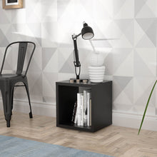 Load image into Gallery viewer, Mauro Singular Storage Unit in Matt Black Furniture To Go 801mxxr011-z13m 5904767894269 Mauro units – the epitome of stylish, simple cube storage shelving with endless possibilities. These units will effortlessly transform your living area into a haven of organisation and sophistication. With a range of sizes and colours to choose from, customising your Mauro storage unit to suit your unique style is a breeze. Dimensions: 397mm x 395mm x 329mm (Height x Width x Depth) 
 Modern cube style storage unit 
 Sing