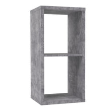 Load image into Gallery viewer, Mauro 1 Shelf Storage Unit in Concrete Grey Furniture To Go 801mxxr111-u39 5904767893811 Mauro units – the epitome of stylish, simple cube storage shelving with endless possibilities. These units will effortlessly transform your living area into a haven of organisation and sophistication. With a range of sizes and colours to choose from, customising your Mauro storage unit to suit your unique style is a breeze. Dimensions: 728mm x 395mm x 329mm (Height x Width x Depth) 
 Modern cube style storage unit 
 2 o