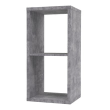 Load image into Gallery viewer, Mauro 1 Shelf Storage Unit in Concrete Grey Furniture To Go 801mxxr111-u39 5904767893811 Mauro units – the epitome of stylish, simple cube storage shelving with endless possibilities. These units will effortlessly transform your living area into a haven of organisation and sophistication. With a range of sizes and colours to choose from, customising your Mauro storage unit to suit your unique style is a breeze. Dimensions: 728mm x 395mm x 329mm (Height x Width x Depth) 
 Modern cube style storage unit 
 2 o