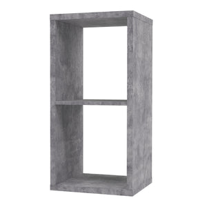 Mauro 1 Shelf Storage Unit in Concrete Grey Furniture To Go 801mxxr111-u39 5904767893811 Mauro units – the epitome of stylish, simple cube storage shelving with endless possibilities. These units will effortlessly transform your living area into a haven of organisation and sophistication. With a range of sizes and colours to choose from, customising your Mauro storage unit to suit your unique style is a breeze. Dimensions: 728mm x 395mm x 329mm (Height x Width x Depth) 
 Modern cube style storage unit 
 2 o