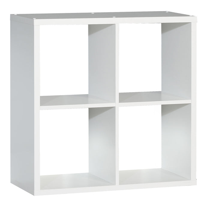 Mauro 2x2 Storage Unit in Matt White Furniture To Go 801mxxr221-120 5904767189983 Mauro units – the epitome of stylish, simple cube storage shelving with endless possibilities. These units will effortlessly transform your living area into a haven of organisation and sophistication. With a range of sizes and colours to choose from, customising your Mauro storage unit to suit your unique style is a breeze. Dimensions: 728mm x 727mm x 329mm (Height x Width x Depth) 
 Modern cube style storage unit 
 4 open sto