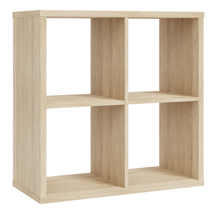 Mauro 2x2 Storage Unit in Sonoma Oak Furniture To Go 801mxxr221-d30f 5904767513054 Mauro units – the epitome of stylish, simple cube storage shelving with endless possibilities. These units will effortlessly transform your living area into a haven of organisation and sophistication. With a range of sizes and colours to choose from, customising your Mauro storage unit to suit your unique style is a breeze. Dimensions: 728mm x 727mm x 329mm (Height x Width x Depth) 
 Modern cube style storage unit 
 4 open st