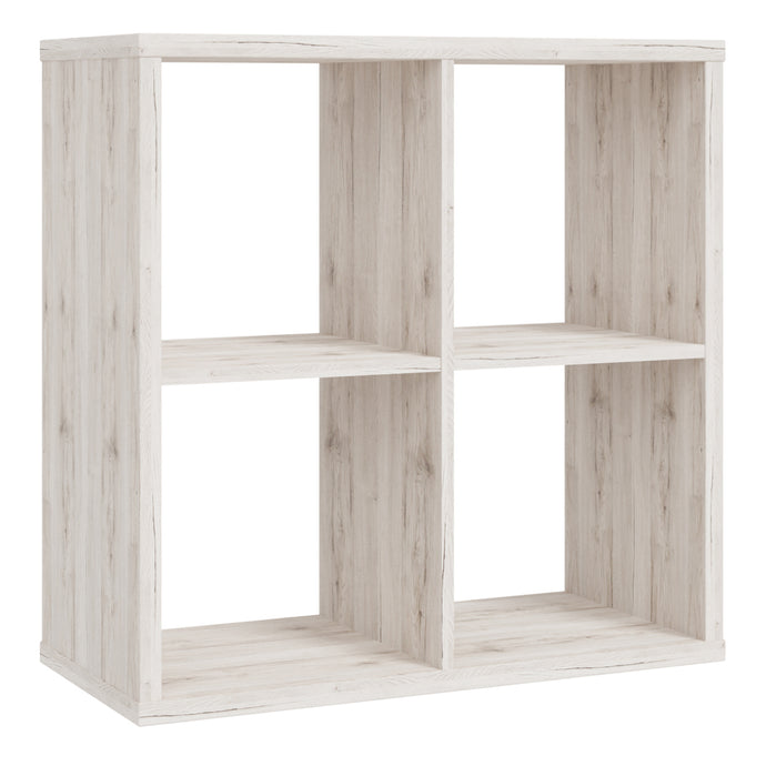 Mauro 2x2 Storage Unit in Sand Oak Furniture To Go 801mxxr221-d41f 5904767513061 Mauro units – the epitome of stylish, simple cube storage shelving with endless possibilities. These units will effortlessly transform your living area into a haven of organisation and sophistication. With a range of sizes and colours to choose from, customising your Mauro storage unit to suit your unique style is a breeze. Dimensions: 728mm x 727mm x 329mm (Height x Width x Depth) 
 Modern cube style storage unit 
 4 open stor