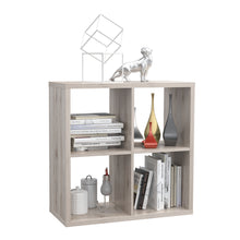 Load image into Gallery viewer, Mauro 2x2 Storage Unit in Sand Oak Furniture To Go 801mxxr221-d41f 5904767513061 Mauro units – the epitome of stylish, simple cube storage shelving with endless possibilities. These units will effortlessly transform your living area into a haven of organisation and sophistication. With a range of sizes and colours to choose from, customising your Mauro storage unit to suit your unique style is a breeze. Dimensions: 728mm x 727mm x 329mm (Height x Width x Depth) 
 Modern cube style storage unit 
 4 open stor