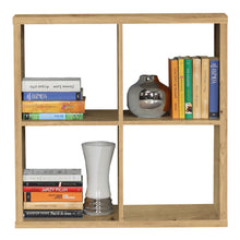 Load image into Gallery viewer, Mauro 2x2 Storage Unit in Artisan Oak Furniture To Go 801mxxr221-d78 5904767894818 Mauro units – the epitome of stylish, simple cube storage shelving with endless possibilities. These units will effortlessly transform your living area into a haven of organisation and sophistication. With a range of sizes and colours to choose from, customising your Mauro storage unit to suit your unique style is a breeze. Dimensions: 728mm x 727mm x 329mm (Height x Width x Depth) 
 Modern cube style storage unit 
 4 open st