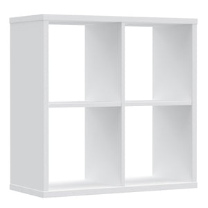 Mauro 2x2 Storage Unit in White High Gloss/White Furniture To Go 801mxxr221-v92 5904767832070 Mauro units – the epitome of stylish, simple cube storage shelving with endless possibilities. These units will effortlessly transform your living area into a haven of organisation and sophistication. With a range of sizes and colours to choose from, customising your Mauro storage unit to suit your unique style is a breeze. Dimensions: 728mm x 727mm x 329mm (Height x Width x Depth) 
 Modern cube style storage unit 