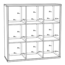 Load image into Gallery viewer, Mauro 3x3 Storage Unit in Sonoma Oak Furniture To Go 801mxxr331-d30f 5904767513085 Mauro units – the epitome of stylish, simple cube storage shelving with endless possibilities. These units will effortlessly transform your living area into a haven of organisation and sophistication. With a range of sizes and colours to choose from, customising your Mauro storage unit to suit your unique style is a breeze. Dimensions: 1073mm x 1072mm x 329mm (Height x Width x Depth) 
 Modern cube style storage unit 
 9 open 