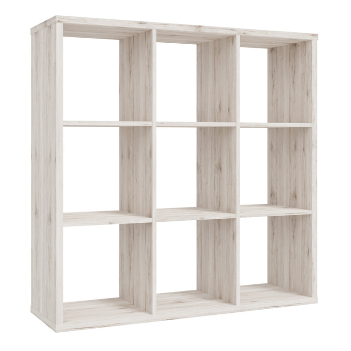 Mauro 3x3 Storage Unit in Sand Oak Furniture To Go 801mxxr331-d41f 5904767513092 Mauro units – the epitome of stylish, simple cube storage shelving with endless possibilities. These units will effortlessly transform your living area into a haven of organisation and sophistication. With a range of sizes and colours to choose from, customising your Mauro storage unit to suit your unique style is a breeze. Dimensions: 1073mm x 1072mm x 329mm (Height x Width x Depth) 
 Modern cube style storage unit 
 9 open st