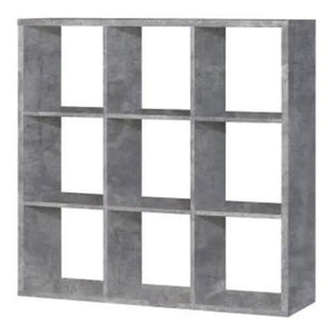 Mauro 3x3 Storage Unit in Concrete Grey Furniture To Go 801mxxr331-u39 5904767513078 Mauro units – the epitome of stylish, simple cube storage shelving with endless possibilities. These units will effortlessly transform your living area into a haven of organisation and sophistication. With a range of sizes and colours to choose from, customising your Mauro storage unit to suit your unique style is a breeze. Dimensions: 1073mm x 1072mm x 329mm (Height x Width x Depth) 
 Modern cube style storage unit 
 9 ope