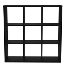 Load image into Gallery viewer, Mauro 3x3 Storage Unit in Matt Black Furniture To Go 801mxxr331-z13m 5904767894849 Mauro units – the epitome of stylish, simple cube storage shelving with endless possibilities. These units will effortlessly transform your living area into a haven of organisation and sophistication. With a range of sizes and colours to choose from, customising your Mauro storage unit to suit your unique style is a breeze. Dimensions: 1073mm x 1072mm x 329mm (Height x Width x Depth) 
 Modern cube style storage unit 
 9 open 