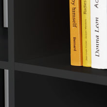 Load image into Gallery viewer, Mauro 3 Shelves Storage Unit in Matt Black Furniture To Go 801mxxr411-z13m 5904767894825 Mauro units – the epitome of stylish, simple cube storage shelving with endless possibilities. These units will effortlessly transform your living area into a haven of organisation and sophistication. With a range of sizes and colours to choose from, customising your Mauro storage unit to suit your unique style is a breeze. Dimensions: 1418mm x 382mm x 329mm (Height x Width x Depth) 
 Modern cube style storage unit 
 4 