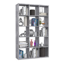 Load image into Gallery viewer, Mauro 3x5 Storage Unit in Concrete Grey Furniture To Go 801mxxr431-u39 5904767513108 Mauro units – the epitome of stylish, simple cube storage shelving with endless possibilities. These units will effortlessly transform your living area into a haven of organisation and sophistication. With a range of sizes and colours to choose from, customising your Mauro storage unit to suit your unique style is a breeze. Dimensions: 1763mm x 1072mm x 329mm (Height x Width x Depth) 
 Modern cube style storage unit 
 15 cu