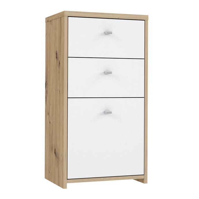 Best Chest Storage Cabinet 2 Drawers 1 Door in Artisan Oak/White Furniture To Go 801sqnk211-c804 5904767896423 Best Chest Collection, a stunning range of furniture designed to elevate the functionality and style of your living/dining room, hallway, and bedroom. Our collection boasts an array of functional chests and storage solutions, carefully crafted to meet all your organizational needs.With three exquisite colourways to choose from, you can effortlessly find the perfect match for your interior decor. Wh
