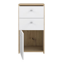 Load image into Gallery viewer, Best Chest Storage Cabinet 2 Drawers 1 Door in Artisan Oak/White Furniture To Go 801sqnk211-c804 5904767896423 Best Chest Collection, a stunning range of furniture designed to elevate the functionality and style of your living/dining room, hallway, and bedroom. Our collection boasts an array of functional chests and storage solutions, carefully crafted to meet all your organizational needs.With three exquisite colourways to choose from, you can effortlessly find the perfect match for your interior decor. Wh