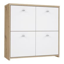 Load image into Gallery viewer, Best Chest Storage Cabinet with 4 Doors in Artisan Oak/White Furniture To Go 801sqnk221-c804 5904767896430 Best Chest Collection, a stunning range of furniture designed to elevate the functionality and style of your living/dining room, hallway, and bedroom. Our collection boasts an array of functional chests and storage solutions, carefully crafted to meet all your organizational needs.With three exquisite colourways to choose from, you can effortlessly find the perfect match for your interior decor. Whethe