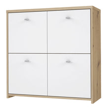 Load image into Gallery viewer, Best Chest Storage Cabinet with 4 Doors in Artisan Oak/White Furniture To Go 801sqnk221-c804 5904767896430 Best Chest Collection, a stunning range of furniture designed to elevate the functionality and style of your living/dining room, hallway, and bedroom. Our collection boasts an array of functional chests and storage solutions, carefully crafted to meet all your organizational needs.With three exquisite colourways to choose from, you can effortlessly find the perfect match for your interior decor. Whethe