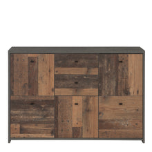 Load image into Gallery viewer, Best Chest Storage Cabinet with 2 Drawers and 5 Doors in Concrete Optic Dark Grey/Old - Wood Vintage Furniture To Go 801sqnk233-c764 5904767891169 Best Chest Collection, a stunning range of furniture designed to elevate the functionality and style of your living/dining room, hallway, and bedroom. Our collection boasts an array of functional chests and storage solutions, carefully crafted to meet all your organizational needs.With three exquisite colourways to choose from, you can effortlessly find the perfe
