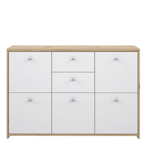 Best Chest Storage Cabinet with 2 Drawers and 5 Doors in Artisan Oak/White Furniture To Go 801sqnk233-c804 5904767896454 Best Chest Collection, a stunning range of furniture designed to elevate the functionality and style of your living/dining room, hallway, and bedroom. Our collection boasts an array of functional chests and storage solutions, carefully crafted to meet all your organizational needs.With three exquisite colourways to choose from, you can effortlessly find the perfect match for your interior