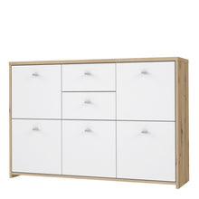 Load image into Gallery viewer, Best Chest Storage Cabinet with 2 Drawers and 5 Doors in Artisan Oak/White Furniture To Go 801sqnk233-c804 5904767896454 Best Chest Collection, a stunning range of furniture designed to elevate the functionality and style of your living/dining room, hallway, and bedroom. Our collection boasts an array of functional chests and storage solutions, carefully crafted to meet all your organizational needs.With three exquisite colourways to choose from, you can effortlessly find the perfect match for your interior