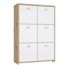 Load image into Gallery viewer, Best Chest Storage Cabinet with 6 Doors in Artisan Oak/White Furniture To Go 801sqnk321-c804 5904767896461 Best Chest Collection, a stunning range of furniture designed to elevate the functionality and style of your living/dining room, hallway, and bedroom. Our collection boasts an array of functional chests and storage solutions, carefully crafted to meet all your organizational needs.With three exquisite colourways to choose from, you can effortlessly find the perfect match for your interior decor. Whethe