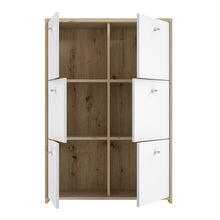 Load image into Gallery viewer, Best Chest Storage Cabinet with 6 Doors in Artisan Oak/White Furniture To Go 801sqnk321-c804 5904767896461 Best Chest Collection, a stunning range of furniture designed to elevate the functionality and style of your living/dining room, hallway, and bedroom. Our collection boasts an array of functional chests and storage solutions, carefully crafted to meet all your organizational needs.With three exquisite colourways to choose from, you can effortlessly find the perfect match for your interior decor. Whethe