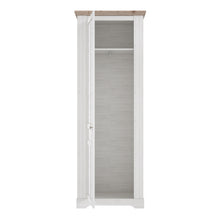 Load image into Gallery viewer, Illopa Hallway Wardrobe in Oak Nelson/Snowy Oak Furniture To Go 801tiqs714l-j99 5904767838874 Enhance the ambiance of your home with the exquisite Illopa collection, a seamless fit for any living space. Its most outstanding feature lies in the array of shapes it offers, granting you the freedom to artistically arrange every room in your house, from the inviting hall to the cozy living room. The captivating combination of beautiful white and oak imbues your home with a sense of tranquility, fostering an atmo