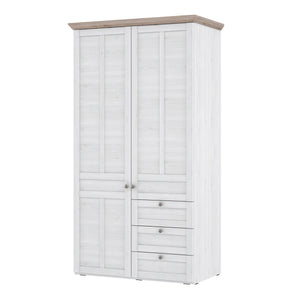 Illopa Iloppa 2 Door Wardrobe in Snowy Oak/Oak Nelson Furniture To Go 801tiqs823-j99 5904767878535 Enhance the ambiance of your home with the exquisite Illopa collection, a seamless fit for any living space. Its most outstanding feature lies in the array of shapes it offers, granting you the freedom to artistically arrange every room in your house, from the inviting hall to the cozy living room. The captivating combination of beautiful white and oak imbues your home with a sense of tranquility, fostering an