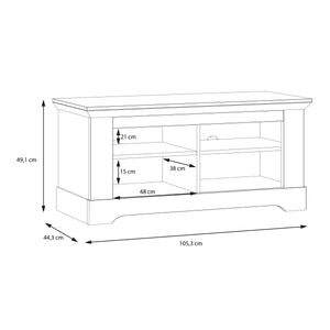 Illopa Storage Bench in Oak Nelson/Snowy Oak Furniture To Go 801tiqt021-j99 5904767838911 Enhance the ambiance of your home with the exquisite Illopa collection, a seamless fit for any living space. Its most outstanding feature lies in the array of shapes it offers, granting you the freedom to artistically arrange every room in your house, from the inviting hall to the cozy living room. The captivating combination of beautiful white and oak imbues your home with a sense of tranquility, fostering an atmosphe