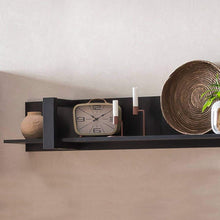 Load image into Gallery viewer, Nordi VB Living Room Set Arte-N A4NRSKVB This stunning living room furniture set includes a TV cabinet, two tall cabinets a broad wall shelf. It offers a plethora of storage options, a stunning centre piece to a living room, with the eye-catching Okapi Walnut finish. Beautifully crafted with the highest quality stards to have a premium look, feel durability. W315cm x H200cm x D43cm Colour: Okapi Walnut Black Matt Four Hinged Doors Drawers Multiple Shelves Closed Compartments Matching Furniture Available Mad