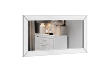 Load image into Gallery viewer, Arno Wall Mirror 120cm Arte-N 24W0LF04 W120cm x H64cm x D3cm Colour: White Black Matching Furniture Available Weight: 17kg Estimated Direct Home Delivery Time: 4-6 Weeks Fixings for wall mounting are not provided as specific ones are required for your type of wall