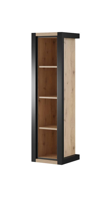 Aktiv 87 Wall Shelf 35cm Arte-N 24TWLK87 W35cm x H128cm x D35cm Colour: Oak Taurus Black Matt Three Shelves Weight: 26kg Made from 16mm high-quality laminated board Matching Furniture Available Assembly Required Estimated Direct Home Delivery Time: 4-6 Weeks *Fixings for wall mounting are not provided as specific ones are required for your type of wall