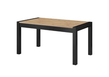 Load image into Gallery viewer, Aktiv Extending Dining Table 160cm Arte-N 24TWLK92 W160cm x H79cm x D90cm Colour: Oak Taurus Black Matt Three Adjustable Sizes: 160cm 200cm 240cm Extendable Dining Table Weight: 84kg Made from 16mm high-quality laminated board Matching Furniture Available Assembly Required Estimated Direct Home Delivery Time: 4-6 Weeks