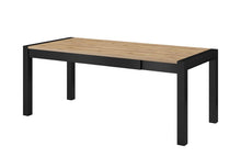 Load image into Gallery viewer, Aktiv Extending Dining Table 160cm Arte-N 24TWLK92 W160cm x H79cm x D90cm Colour: Oak Taurus Black Matt Three Adjustable Sizes: 160cm 200cm 240cm Extendable Dining Table Weight: 84kg Made from 16mm high-quality laminated board Matching Furniture Available Assembly Required Estimated Direct Home Delivery Time: 4-6 Weeks