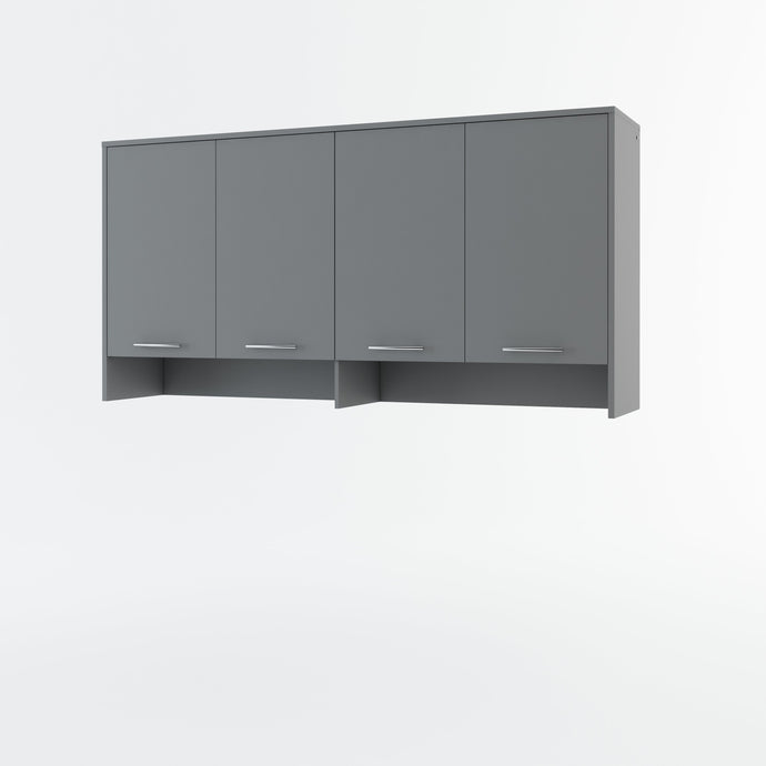 CP-11 Over Bed Unit for Horizontal Wall Bed Concept 90cm Arte-N CONCEPT CP-11 G This item is perfect for providing maximum bedroom space especially in small rooms which makes it a great addition to your home.    W215cm x H108cm x D46cm This cabinet perfectly matches our horizontal Concept wall beds Provides shelving storage The carcass is made from solid 22mm laminated board Weight: Matt Version: 89kg Gloss Version: 94kg Estimated Direct Home Delivery Time: 3-5 Weeks ASSEMBLY WALL MOUNTING Wall beds must be