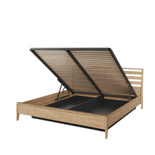 Load image into Gallery viewer, Cozy Ottoman Bed [EU Super King] Arte-N COZY CZ-02-180 W193cm x H94cm x D220cm Bed Size: 180 x 200cm [EU Super King] Colour: Oiled Oak Underbed Storage Pneumatic Opening Closing Mattress Not Included Weight: 120kg Matching Furniture Available  Made from 16mm high-quality laminated board Assembly Required Estimated Direct Home Delivery Time: 3 - 4 Weeks