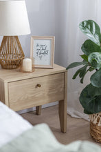Load image into Gallery viewer, Cozy Bedside Table 45cm Arte-N COZY CZ-05 W45cm x H46cm x D40cm Colour: Oiled Oak One Drawer USB USB-C Charging Port Included Weight: 10kg Matching Furniture Available  Made from 16mm high-quality laminated board Assembly Required Estimated Direct Home Delivery Time: 3 - 4 Weeks