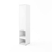 Load image into Gallery viewer, CP-07 Tall Storage Cabinet for Vertical Wall Bed Concept Arte-N CONCEPT CP-07 G This item is perfect for providing maximum bedroom space especially in small rooms which makes it a great addition to your home.  W45cm x H217cm x D46cm This cabinet perfectly matches our vertical Concept wall beds LED lighting strip is included Provides shelving storage includes a drawer The carcass is made from solid 22mm laminated board Weight: Matt Version: 60kg Gloss Version: 61kg Estimated Direct Home Delivery Time: 3-5 We