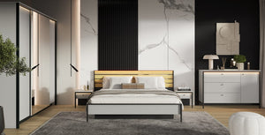 Gris Ottoman Bed [EU King] Arte-N GRIS GS-02-160 W192cm x H92cm x D211cm Bed Size: 160 x 200cm [EU King] Colour: Grey Black Underbed Storage LED Lighting Included Pneumatic Opening Closing Mattress Not Included Weight: 118kg Matching Furniture Available  Made from 16mm high-quality laminated board Assembly Required Estimated Direct Home Delivery Time: 3 - 4 Weeks
