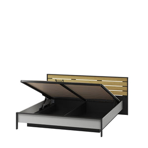 Gris Ottoman Bed [EU Super King] Arte-N GRIS GS-02-180 W212cm x H92cm x D211cm Bed Size: 180 x 200cm [EU Super King] Colour: Grey Black Underbed Storage LED Lighting Included Pneumatic Opening Closing Mattress Not Included Matching Furniture Available Made from 16mm high-quality laminated board Assembly Required Weight: 123kg Estimated Direct Home Delivery Time: 3 - 4 Weeks