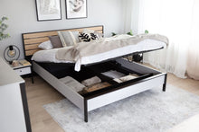 Load image into Gallery viewer, Gris Ottoman Bed [EU Super King] Arte-N GRIS GS-02-180 W212cm x H92cm x D211cm Bed Size: 180 x 200cm [EU Super King] Colour: Grey Black Underbed Storage LED Lighting Included Pneumatic Opening Closing Mattress Not Included Matching Furniture Available Made from 16mm high-quality laminated board Assembly Required Weight: 123kg Estimated Direct Home Delivery Time: 3 - 4 Weeks