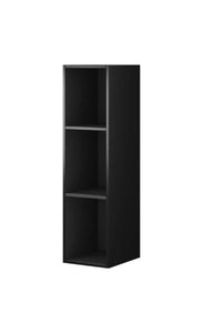 Helio 87 Hanging Bookcase Arte-N 2498JW87 Stylishly store books, toys, or knick-knacks inside this modern bookcase, featuring a sleek elegant design with a neat matt finish. The Helio 87 features three equally-sized open compartments is available in two different colours, black white. W30cm x H110cm x D35cm Colour: Black Matt White Matt? Two Shelves Max weight capacity per shelf - 5kg Matching Furniture available Made from 16mm high-quality laminated board Assembly Required Weight: 17kg Estimated Direct Hom