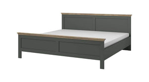 Evora 31 Bed Frame [EU King Size] Arte-N 247DJU31+ST160-01 The Evora 31 has all the elements that make it a future classic. Its solid sturdy construction is matched by a modern design that offers elegance, functionality comfort. The bed frame is available in two different colours - Oak Lefkas with dark green or white – to match any stylish décor. W171cm x H89cm x D211cm Bed Size: 160 x 200cm [EU King Size] Colour: Abisko Ash  Oak Lefkas Green Oak Lefkas Mattress Not Included Matching Furniture Available Mad