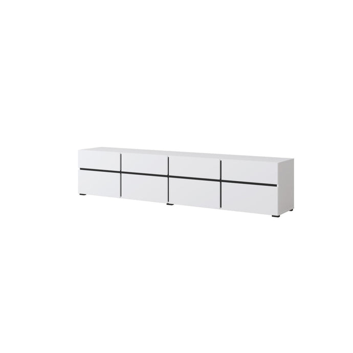 Kross 40 TV Cabinet 225cm Arte-N 249WMY40 W225cm x H48cm x D40cm Colour: Congo White Oak Wotan Four Hinged Doors  Four Drawers Maximum Weight Capacity: 40kg Matching Furniture Available  Weight: 59kg Made from 16mm high-quality laminated board Assembly Required Estimated Direct Home Delivery Time: 4 - 5 Weeks