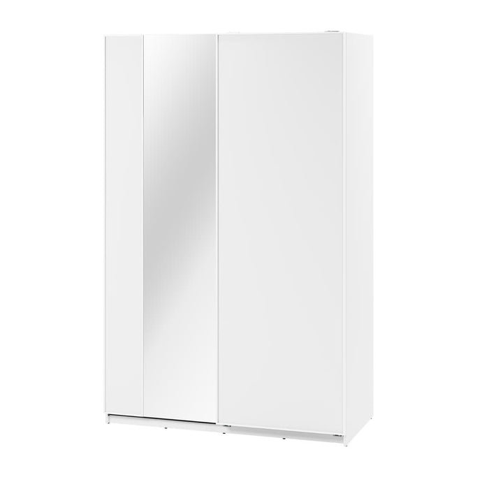 Maxi MX-02 Sliding Door Wardrobe 150cm Arte-N MAXI MX-02-WM W150cm x H235cm x D71cm Colour: White Two Sliding Doors  Five Shelves Two Hanging Rails Optional Additional Shelves Available Optional LED Frame Available  Matching Furniture Available Made from 16mm high-quality laminated board Assembly Required Weight: 175kg Estimated Direct Home Delivery Date: 3 - 4 Weeks
