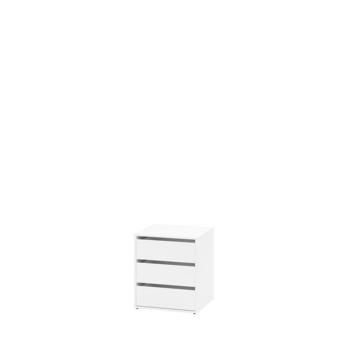 Maxi MX-07 Universal Internal Drawer Unit Arte-N MAXI MX-07-WM W53cm x H72cm x D50cm Colour: White Three Drawers Matching Furniture Available Made from 16mm high-quality laminated board Assembly Required Weight: 25kg Estimated Direct Home Delivery Date: 3 - 4 Weeks