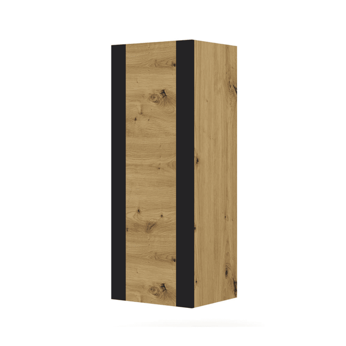 Mondi Wall Hung Cabinet 48cm Arte-N MONDI-B-OA W48cm x H125cm x D40cm Colour: Oak Artisan One Hinged Door Two Shelves ABS Edging Weight: 29kg Matching Furniture Available Made from 16mm high-quality laminated board Assembly Required Estimated Direct Home Delivery Time: 3 - 4 Weeks Fixings for wall mounting are not included as specific ones are required for your type of wall