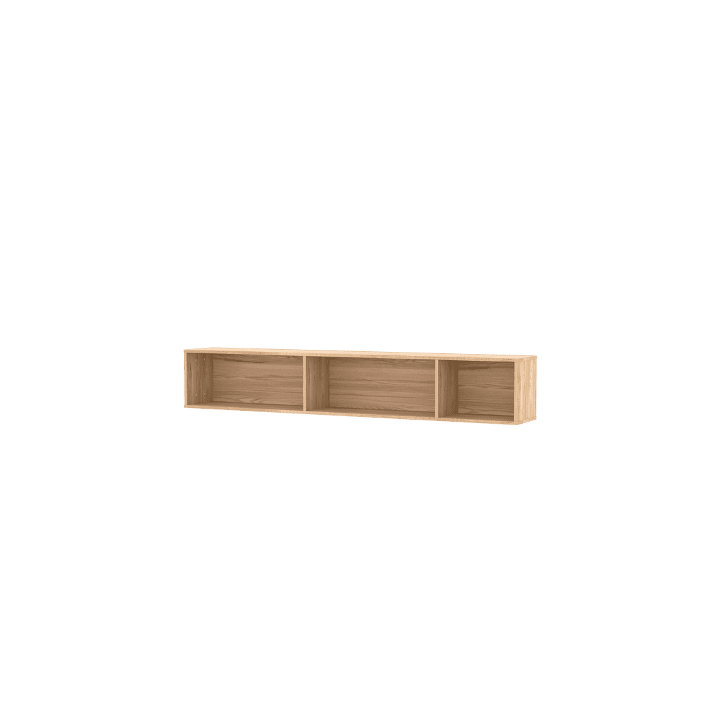 Nomad ND-05 Wall Shelf 145cm Arte-N NOMAD ND-05 W163cm x H24cm x D22cm Colour: Mountain Ash ABS Edging Weight: 12kg Matching Furniture Available  Made from 16mm high-quality laminated board Assembly Required Estimated Direct Home Delivery Time: 3-5 Weeks Fixings for wall mounting are not included as specific ones will be required for your type of wall